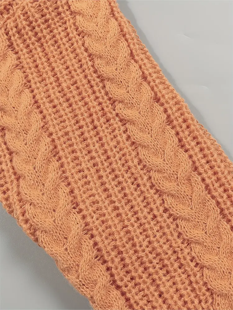 Plus Size 2025 Spring and Autumn New Knitted Solid Crew Neck Sweater Elegant Long Sleeve Women's Spring and Autumn Best Choice