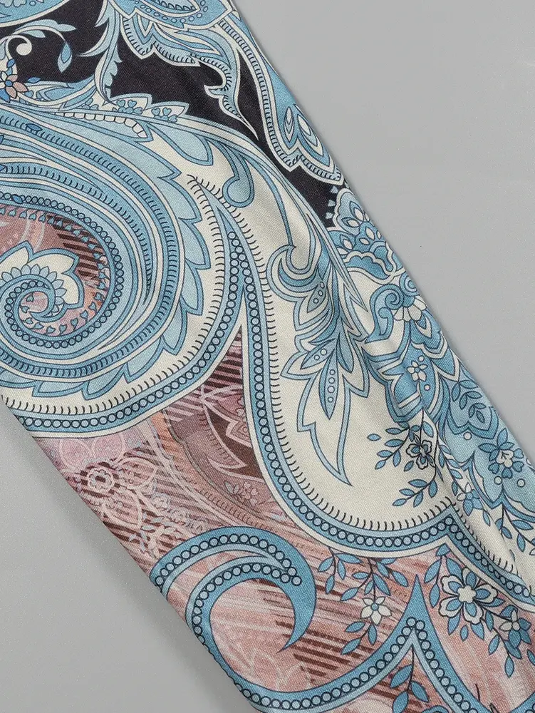 2025 Summer New Women's V-Neck Split Sleeve Button Dress V-Neck Maxi Dress Polyester Retro Aged Style