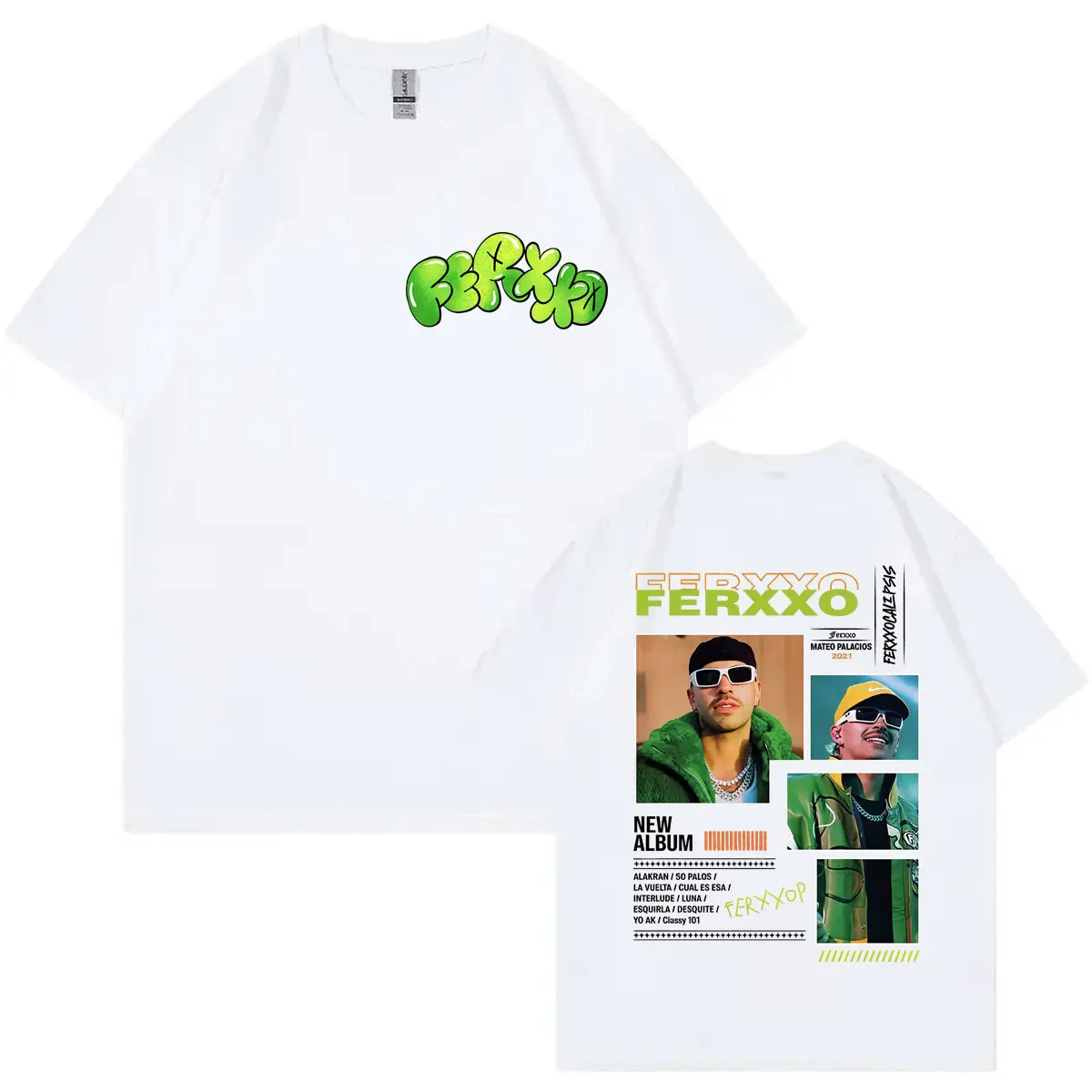 Rapper Feid Ferxxo Graphic T Shirts Men Women Clothing Fashion Hip Hop Short Sleeve T-shirt Summer Casual Loose Cotton T-shirts