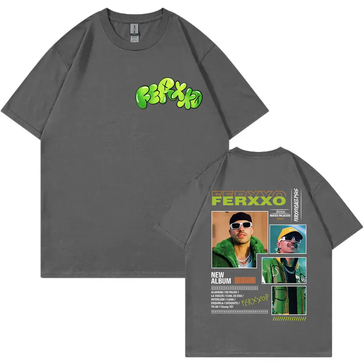 Rapper Feid Ferxxo Graphic T Shirts Men Women Clothing Fashion Hip Hop Short Sleeve T-shirt Summer Casual Loose Cotton T-shirts