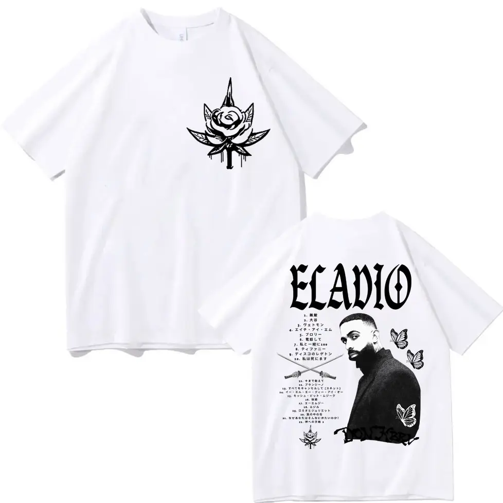 Limited Eladio Carrion DON KBRN Album Merch T-shirt Hip Hop Vintage Short Sleeve T-shirts Men Women Fashion Casual Loose T Shirt