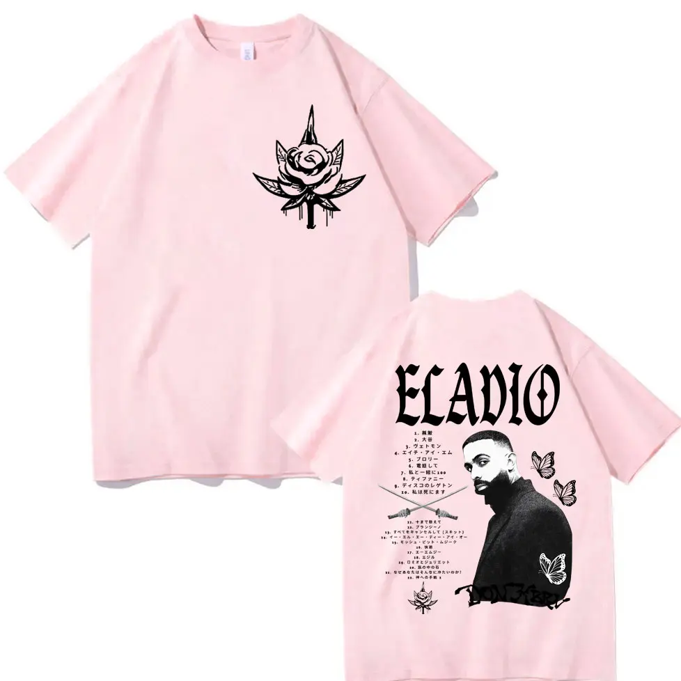 Limited Eladio Carrion DON KBRN Album Merch T-shirt Hip Hop Vintage Short Sleeve T-shirts Men Women Fashion Casual Loose T Shirt