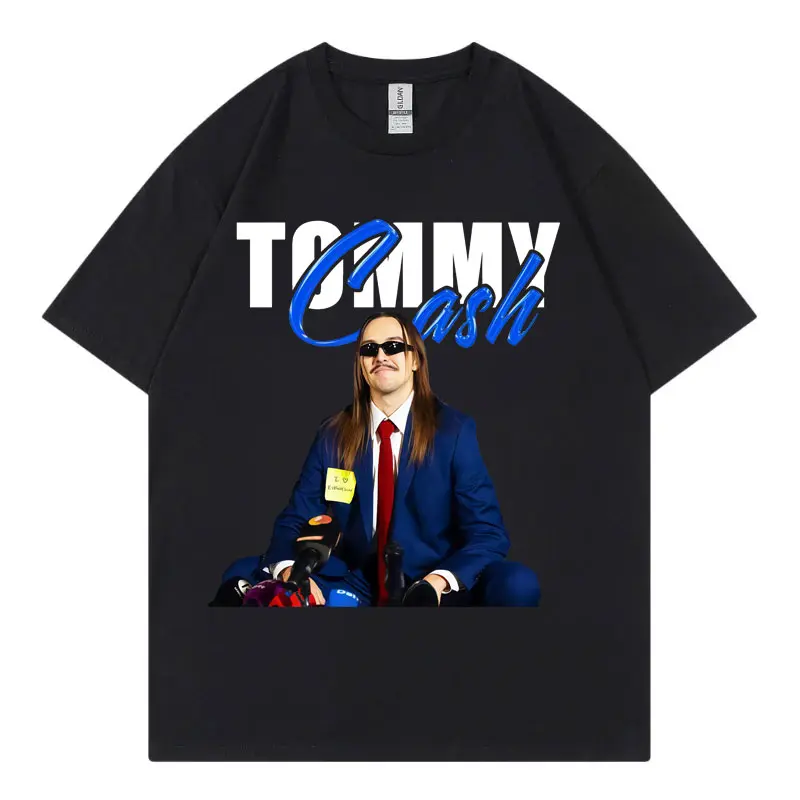 funny Tommy Cash Espresso Meme T-shirt harajuku y2k Short sleeve T-shirts men women Clothing fashion hip hop t shirts Streetwear