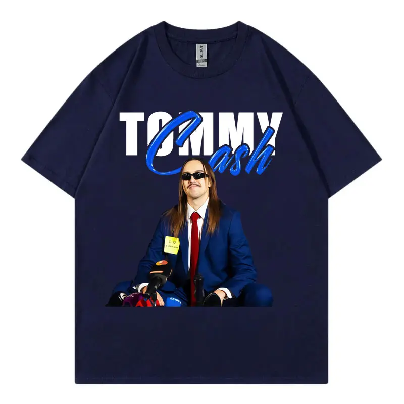 funny Tommy Cash Espresso Meme T-shirt harajuku y2k Short sleeve T-shirts men women Clothing fashion hip hop t shirts Streetwear
