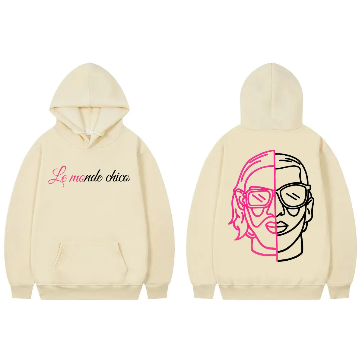 Limited French Rap Band PNL Merch Hoodie Le Monde Chico Album Graphic Pullovers Men Women Clothing Fashion Hip Hop Sweatshirts