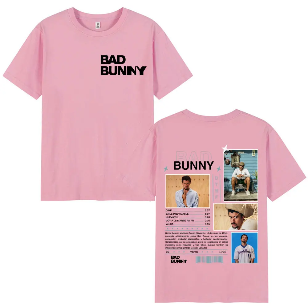 Limited Bad Bunny DtMF Merch T-shirt DeBÍ TiRAR MáS FOToS 2025 New Album T-shirts Men Women Clothing Fashion Hip Hop T Shirts