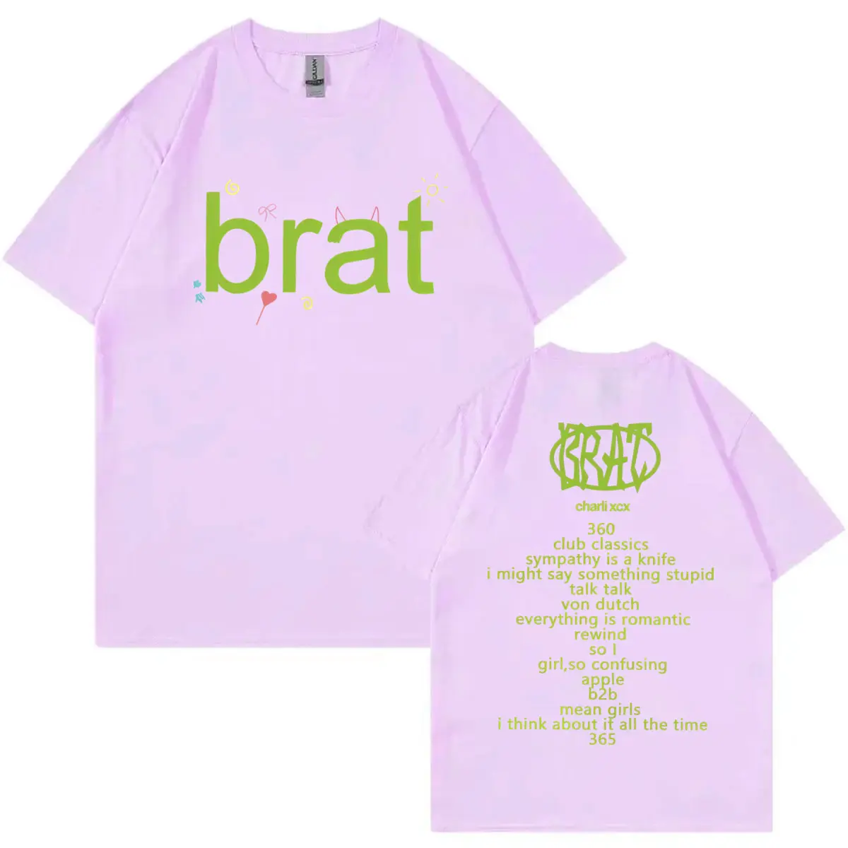 Charli Xcx Brat 2025 Tour T Shirts Men Women Clothing Harajuku Y2k Short Sleeve T-shirt Summer Fashion Casual Oversized T-shirts
