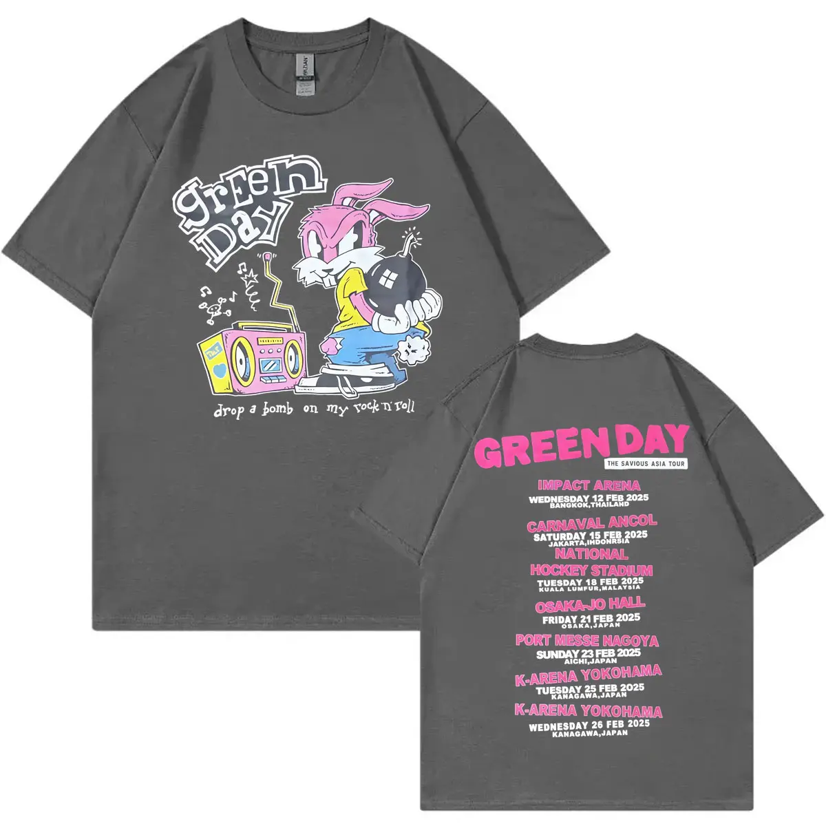 Green Day The Saviors Tour 2025 Graphic T Shirts Men Women Clothing Rock Hip Hop T-shirt Harajuku Y2k Fashion Oversized T-shirts