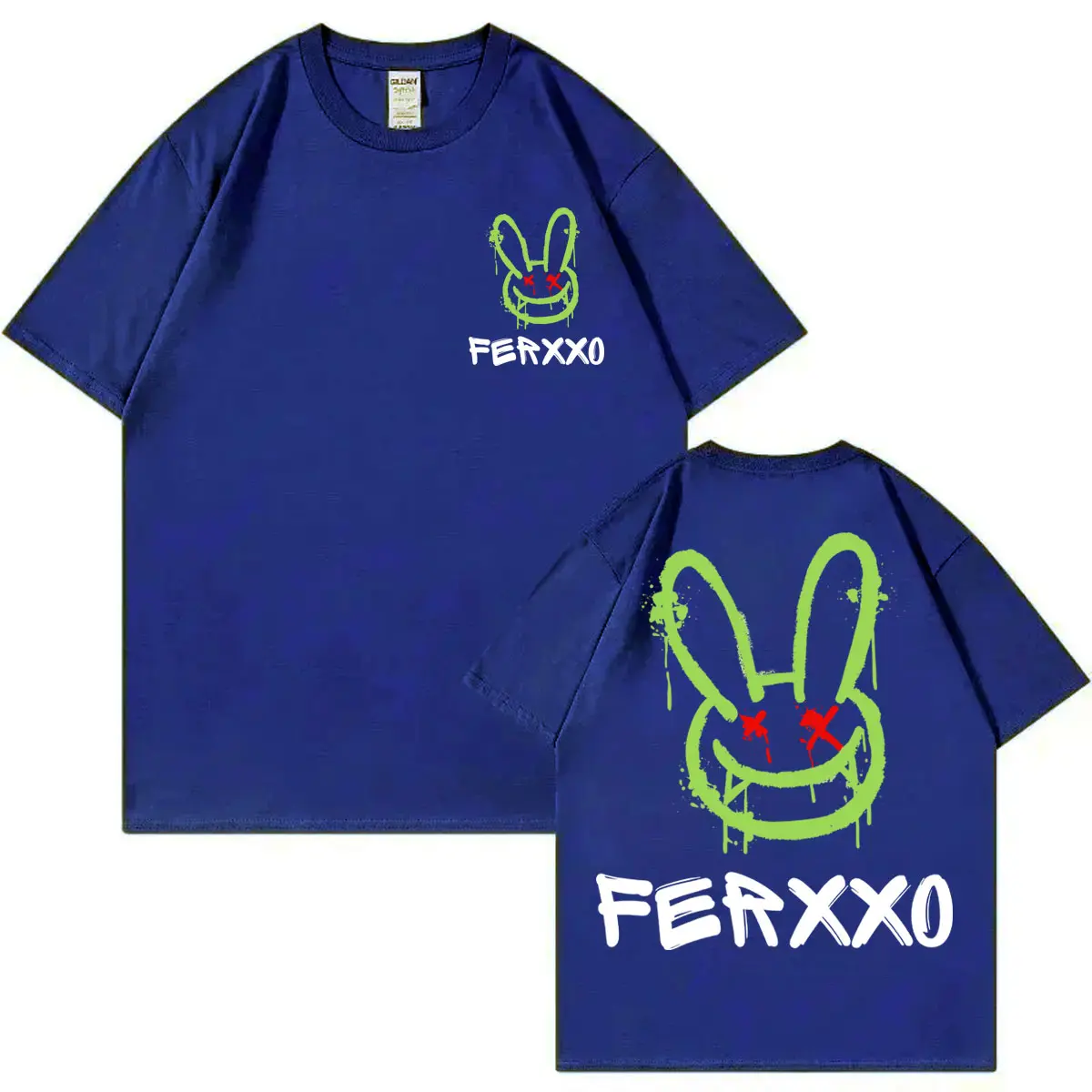 Rapper Feid Ferxxo Merch T-shirts Harajuku Hip Hop Pop Music Short Sleeve T-shirt Men's Women's Clothing Fashion Y2k T Shirts