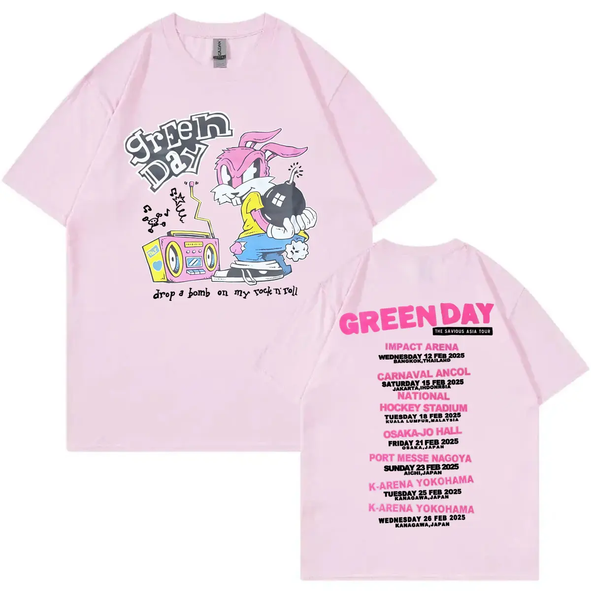Green Day The Saviors Tour 2025 Graphic T Shirts Men Women Clothing Rock Hip Hop T-shirt Harajuku Y2k Fashion Oversized T-shirts