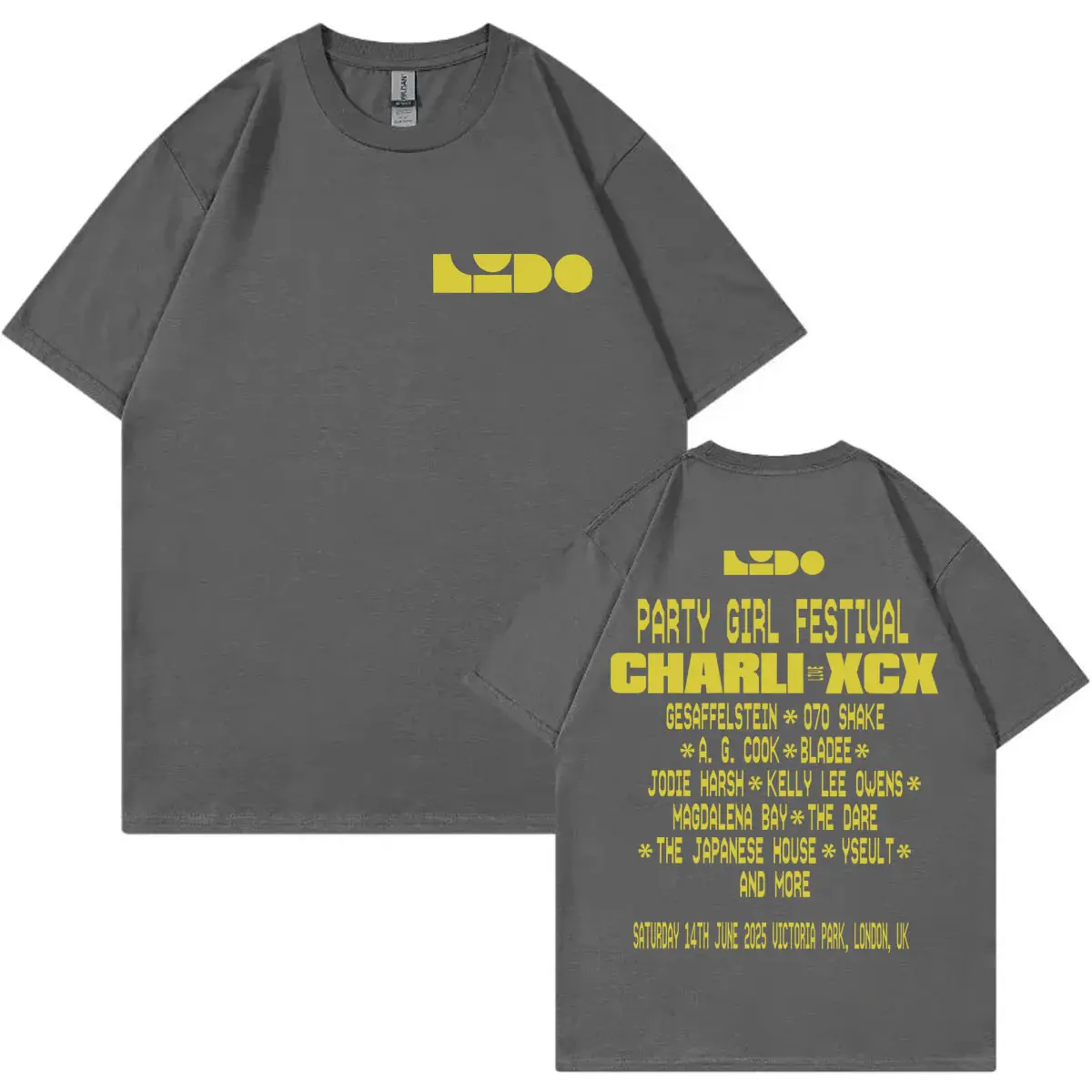 Rapper Charli Xcx Tour 2025 Merch T-shirts Harajuku Hip Hop Pop Music T Shirts Men Women Clothing Fashion Y2k Oversized T-shirt