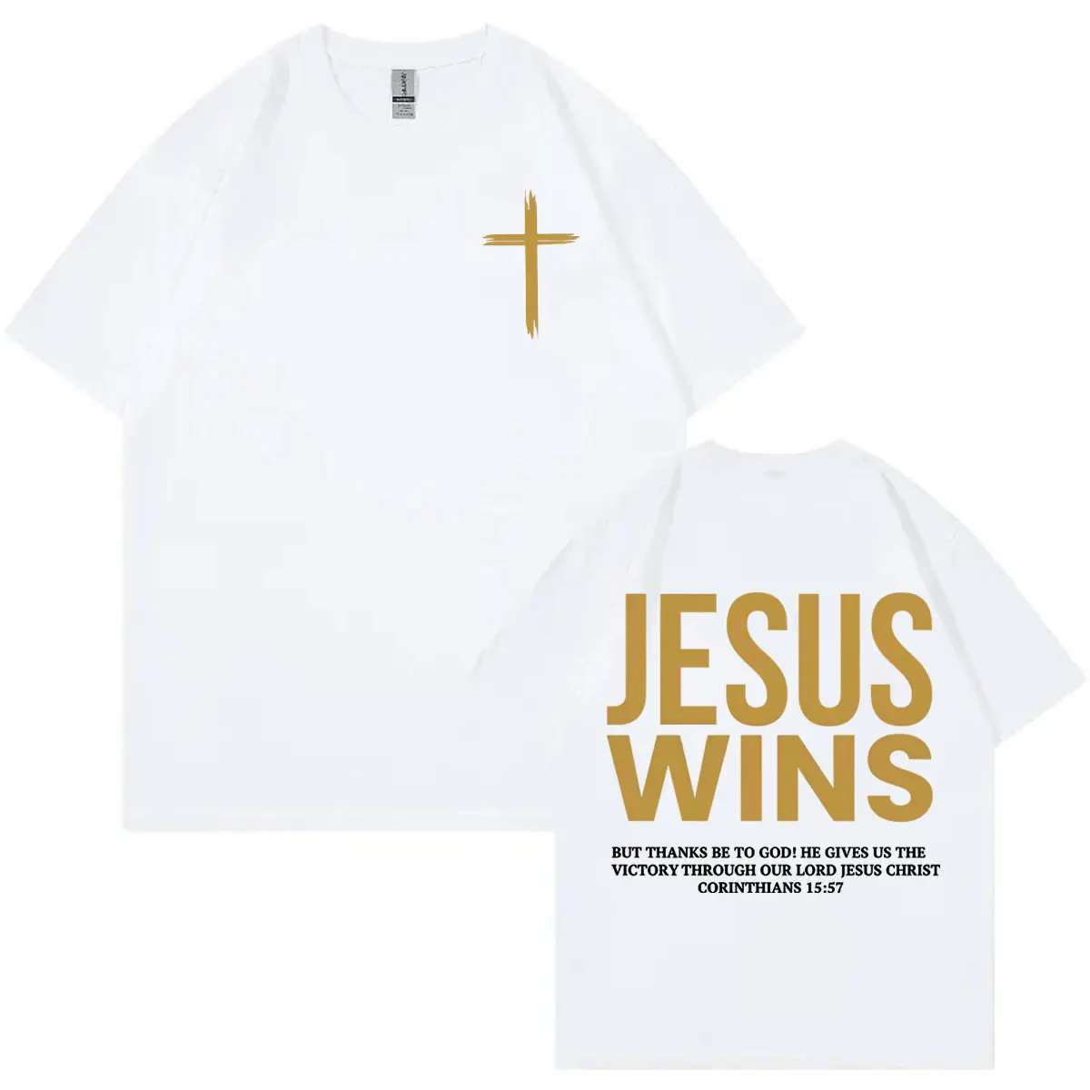 Aesthetic Christian Jesus Bible Verse T-shirt High Quality Fashion Oversized T-shirts Men Women Casual Cotton T Shirt Streetwear