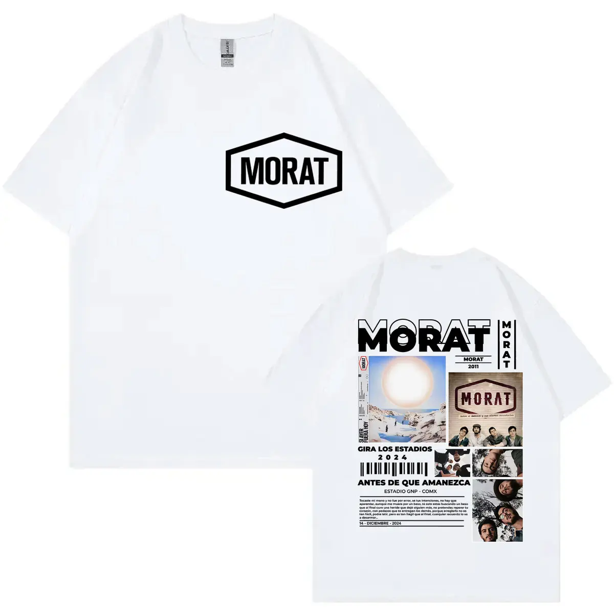 Colombia Band Morat Album Merch T-shirt Men Women High Quality Fashion Short Sleeve T Shirts Summer Casual Loose Cotton T-shirts