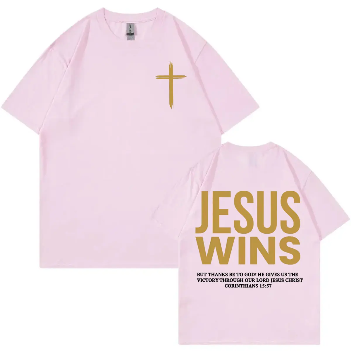 Aesthetic Christian Jesus Bible Verse T-shirt High Quality Fashion Oversized T-shirts Men Women Casual Cotton T Shirt Streetwear