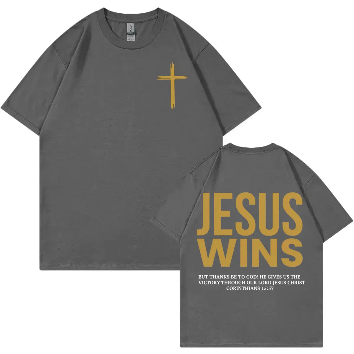 Aesthetic Christian Jesus Bible Verse T-shirt High Quality Fashion Oversized T-shirts Men Women Casual Cotton T Shirt Streetwear