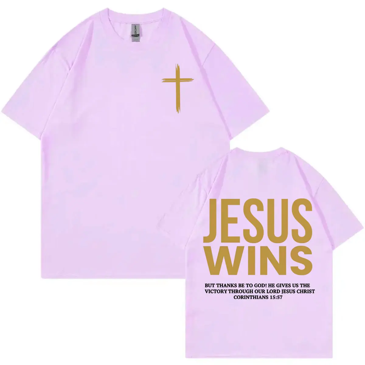 Aesthetic Christian Jesus Bible Verse T-shirt High Quality Fashion Oversized T-shirts Men Women Casual Cotton T Shirt Streetwear