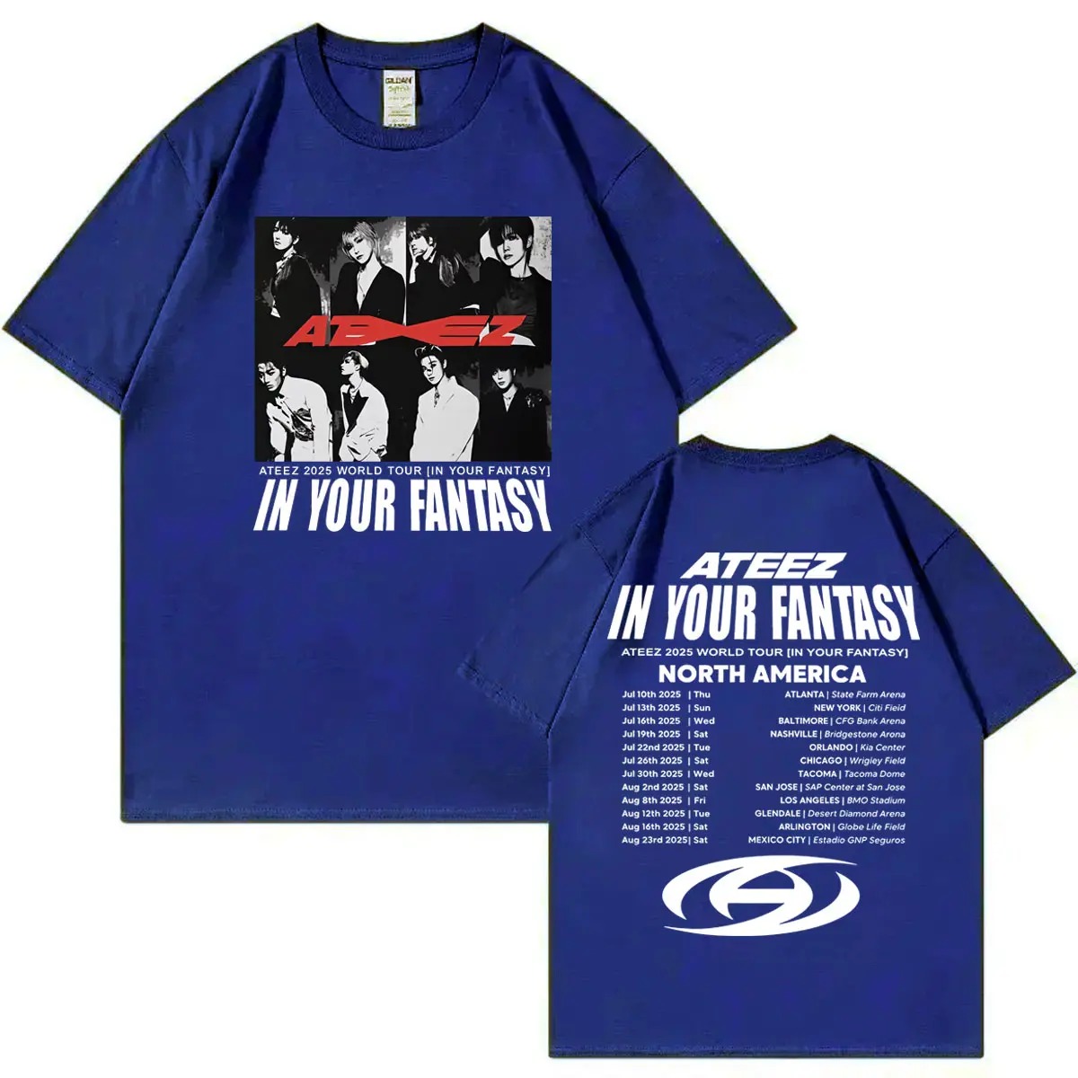 ATEEZ 2025 World Tour in Your Fantasy Graphic T Shirts Men Women Hip Hop Vintage T-shirts Fashion Casual Short Sleeve T-shirt