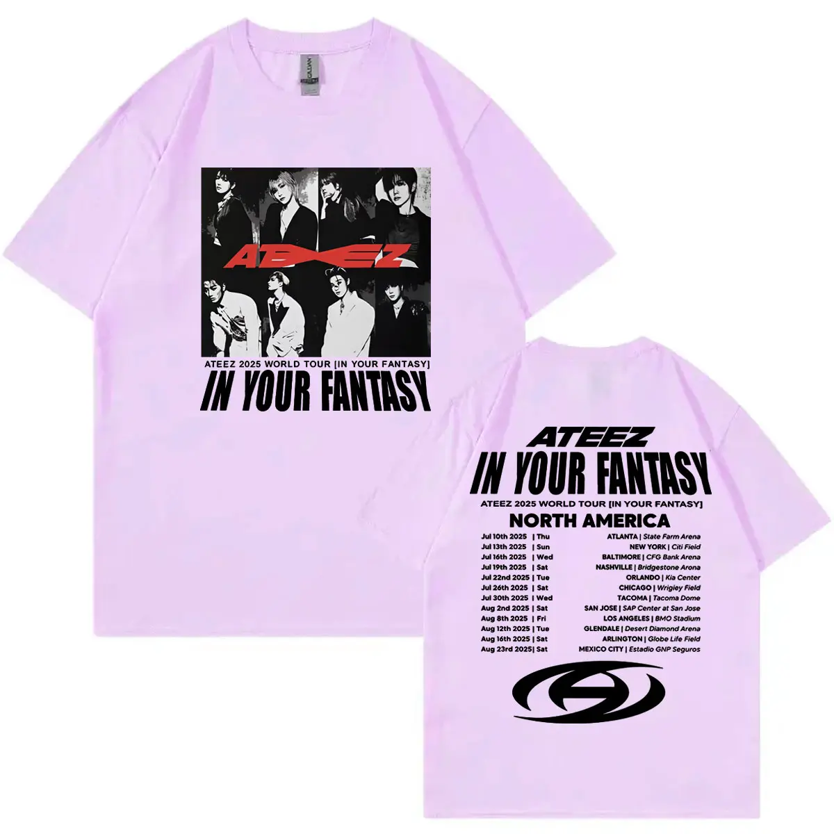 ATEEZ 2025 World Tour in Your Fantasy Graphic T Shirts Men Women Hip Hop Vintage T-shirts Fashion Casual Short Sleeve T-shirt