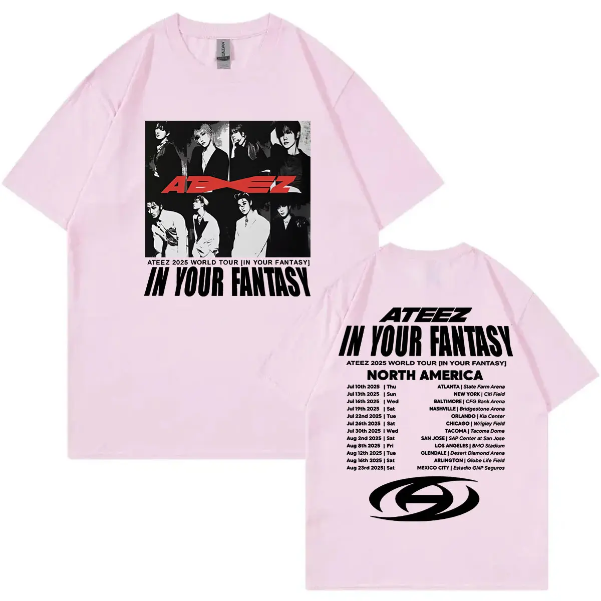 ATEEZ 2025 World Tour in Your Fantasy Graphic T Shirts Men Women Hip Hop Vintage T-shirts Fashion Casual Short Sleeve T-shirt