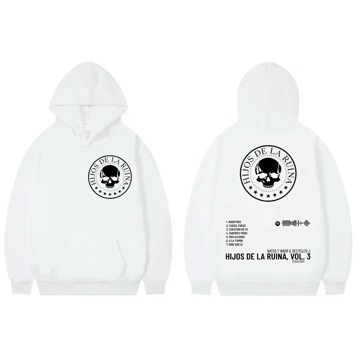 Rapper Natos Y Waor Album Graphic Hoodies High Street Fashion Trend Sweatshirts Men Women Clothing Harajuku Hip Hop Pullovers