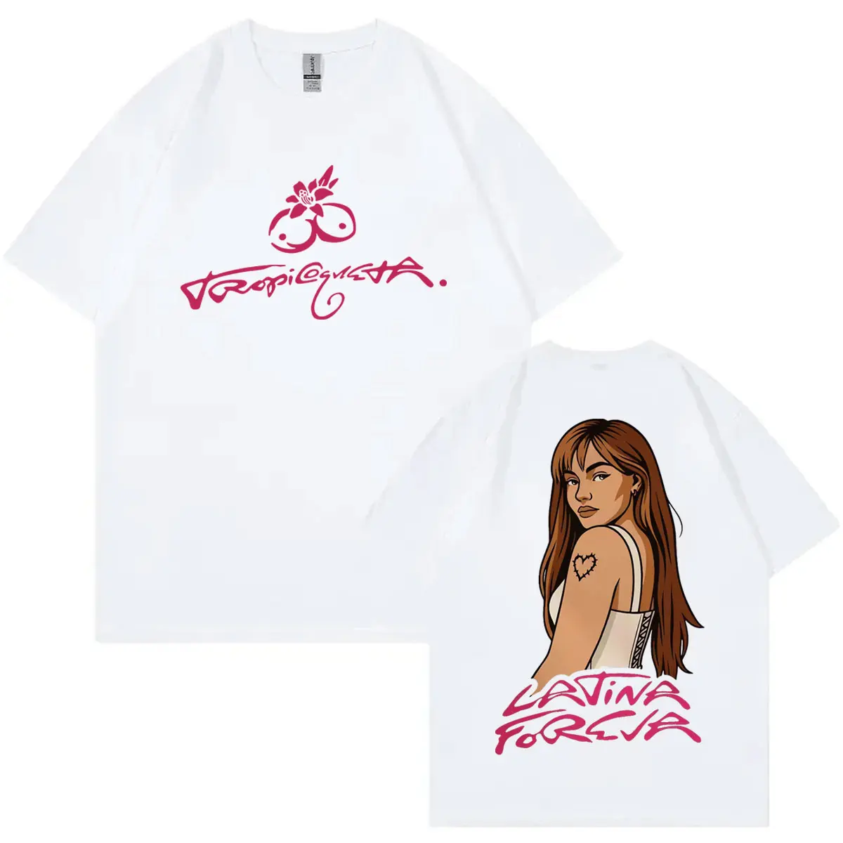 Singer Karol G Tropicoqueta 2025 New Album T-shirt Hip Hop Vintage Short Sleeve T-shirts Men Women Clothing Fashion Y2k T Shirts