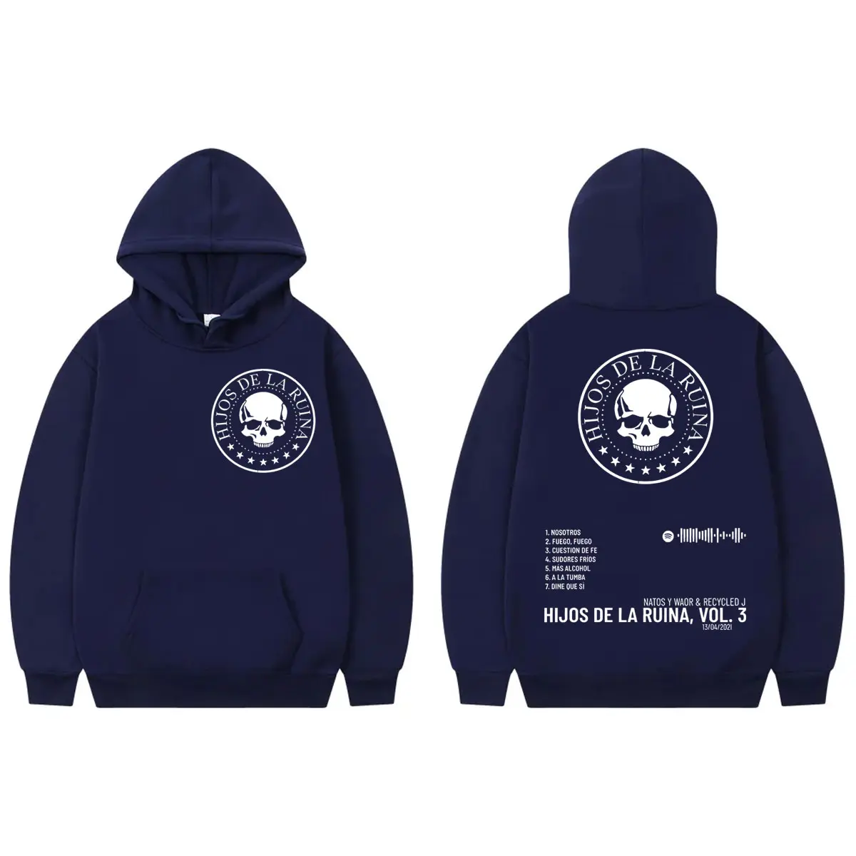 Rapper Natos Y Waor Album Graphic Hoodies High Street Fashion Trend Sweatshirts Men Women Clothing Harajuku Hip Hop Pullovers