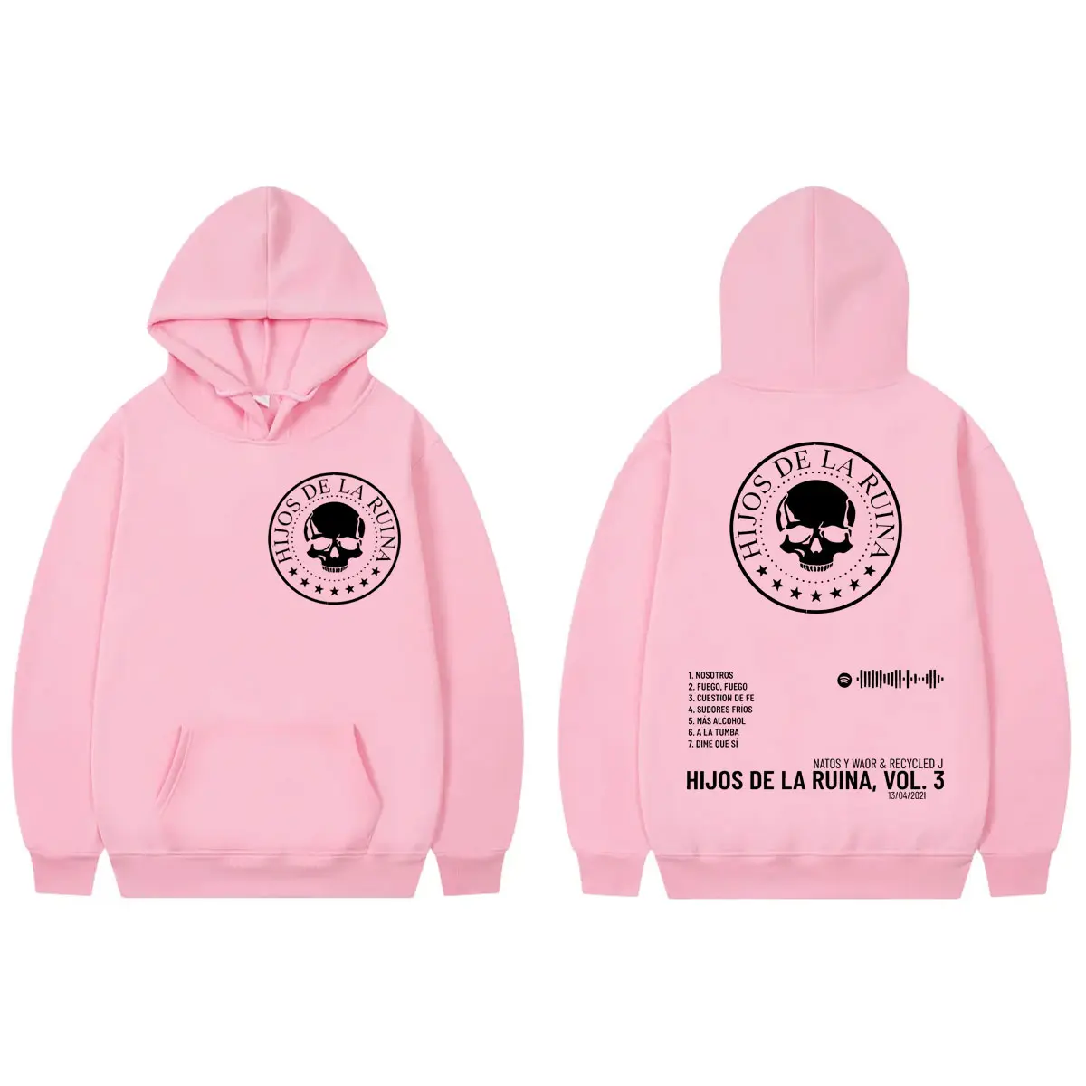 Rapper Natos Y Waor Album Graphic Hoodies High Street Fashion Trend Sweatshirts Men Women Clothing Harajuku Hip Hop Pullovers