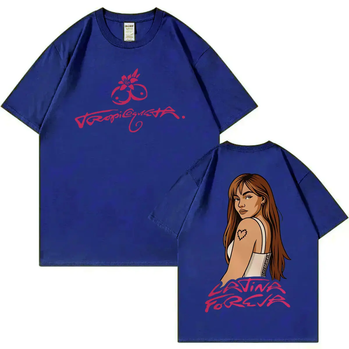Singer Karol G Tropicoqueta 2025 New Album T-shirt Hip Hop Vintage Short Sleeve T-shirts Men Women Clothing Fashion Y2k T Shirts