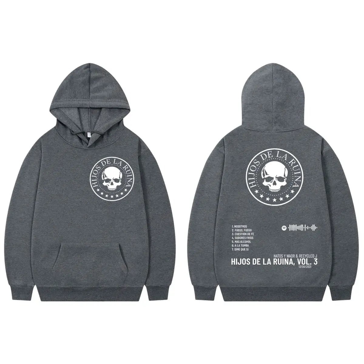 Rapper Natos Y Waor Album Graphic Hoodies High Street Fashion Trend Sweatshirts Men Women Clothing Harajuku Hip Hop Pullovers