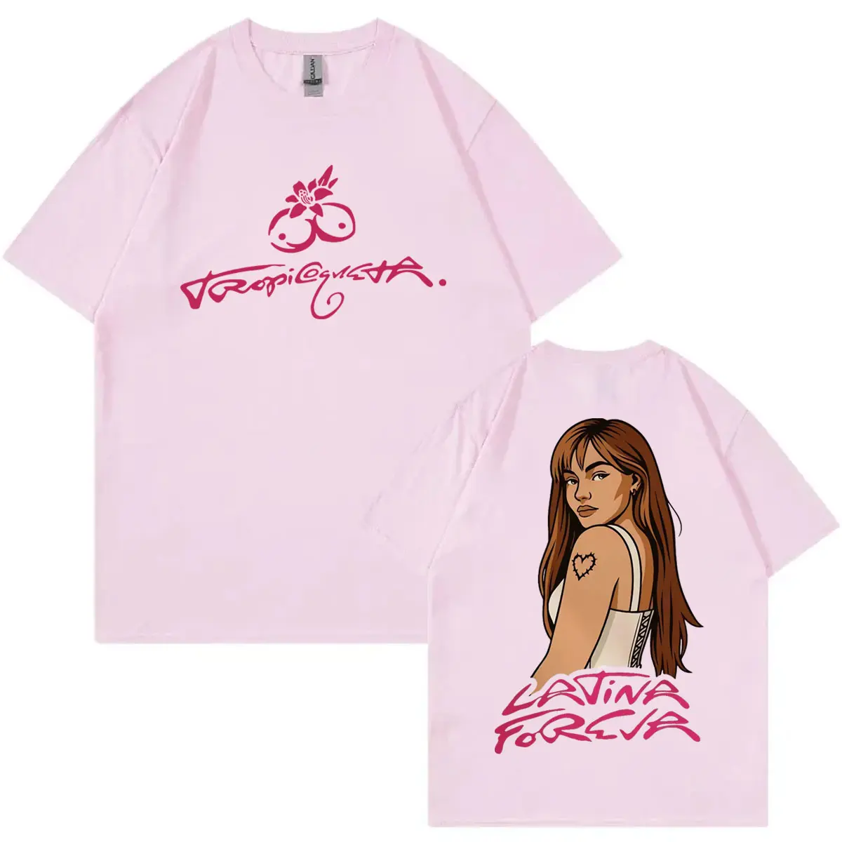 Singer Karol G Tropicoqueta 2025 New Album T-shirt Hip Hop Vintage Short Sleeve T-shirts Men Women Clothing Fashion Y2k T Shirts