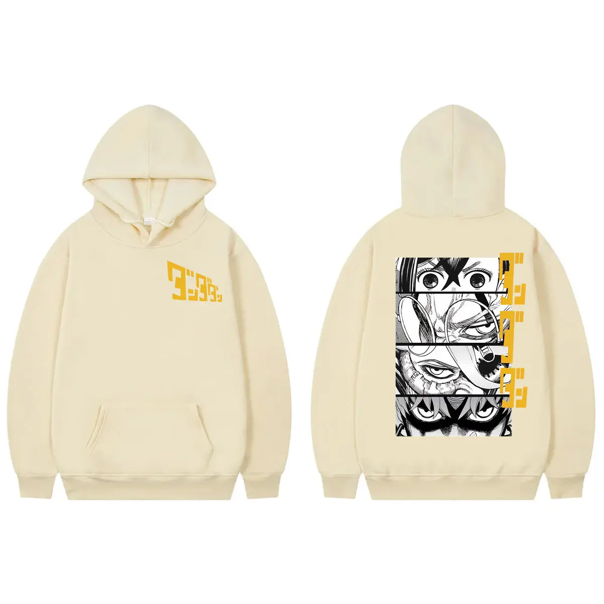 Japanese Anime Dandadan Graphic Hoodies Fashion Vintage Hooded Sweatshirts Men Women High Quality Fleece Pullovers Streetwear