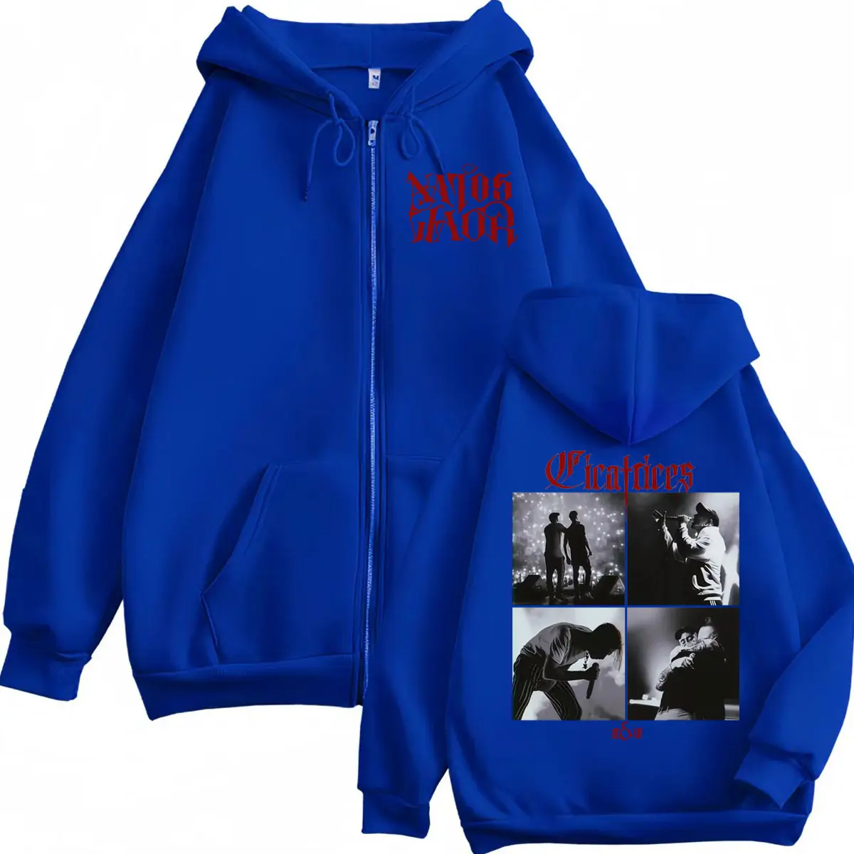 Rap Duo Natos Y Waor Merch Zipper Hoodies Men's Women's Hip Hop Vintage Zip Up Pullovers Fashion Casual Oversized Sweatshirts