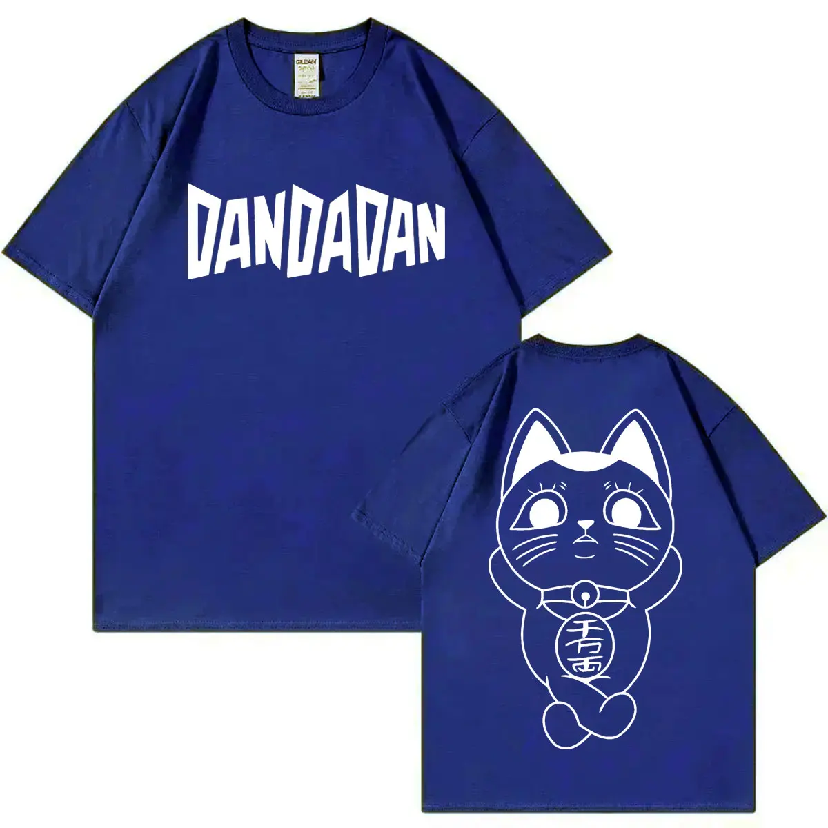Anime Dandadan Turbo Granny Double Sided Print T-shirt High Quality Fashion Oversized T-shirts Men Women Casual Cotton T Shirts