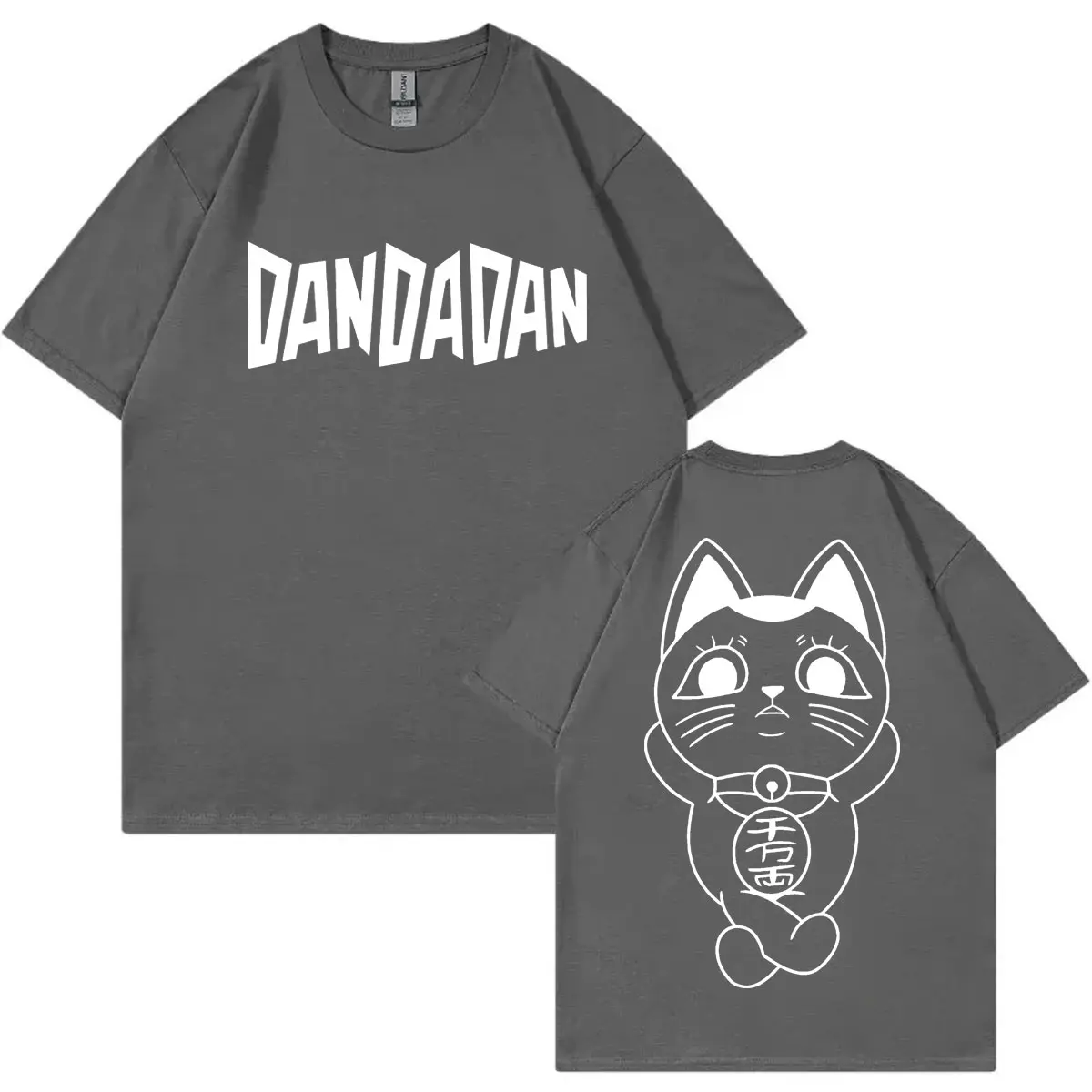 Anime Dandadan Turbo Granny Double Sided Print T-shirt High Quality Fashion Oversized T-shirts Men Women Casual Cotton T Shirts