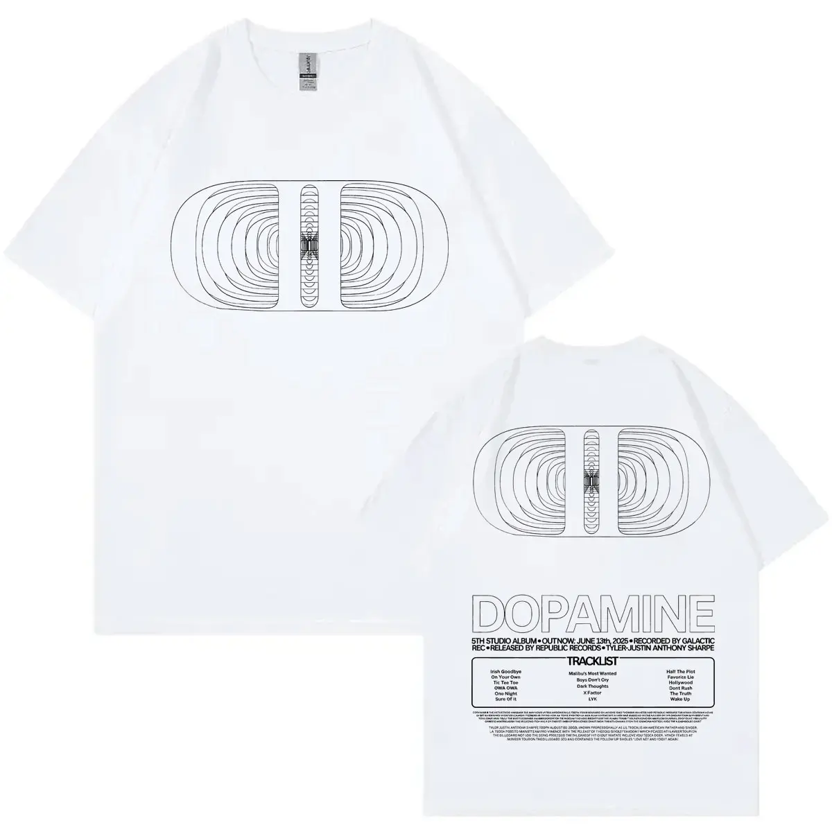 Rapper Lil Tecca Album Print T-shirt Men's Women's Fashion Hip Hop Short Sleeve T Shirts High Quality Cotton Oversized T-shirts