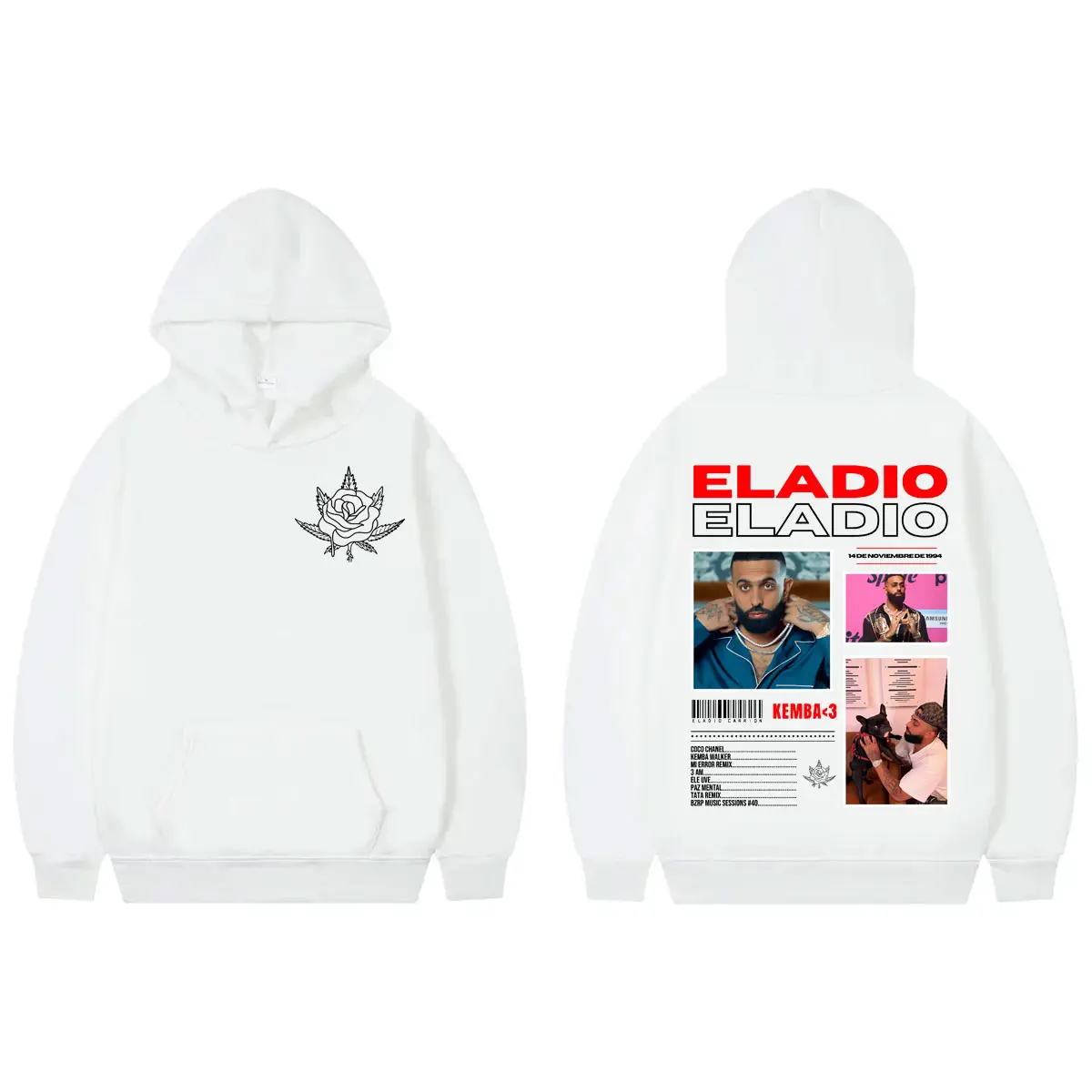 Hot Sale Rapper Eladio Carrion Merch Hoodie Harajuku Hip Hop Pop Music Sweatshirt Men Women Clothing Fashion Oversized Pullovers