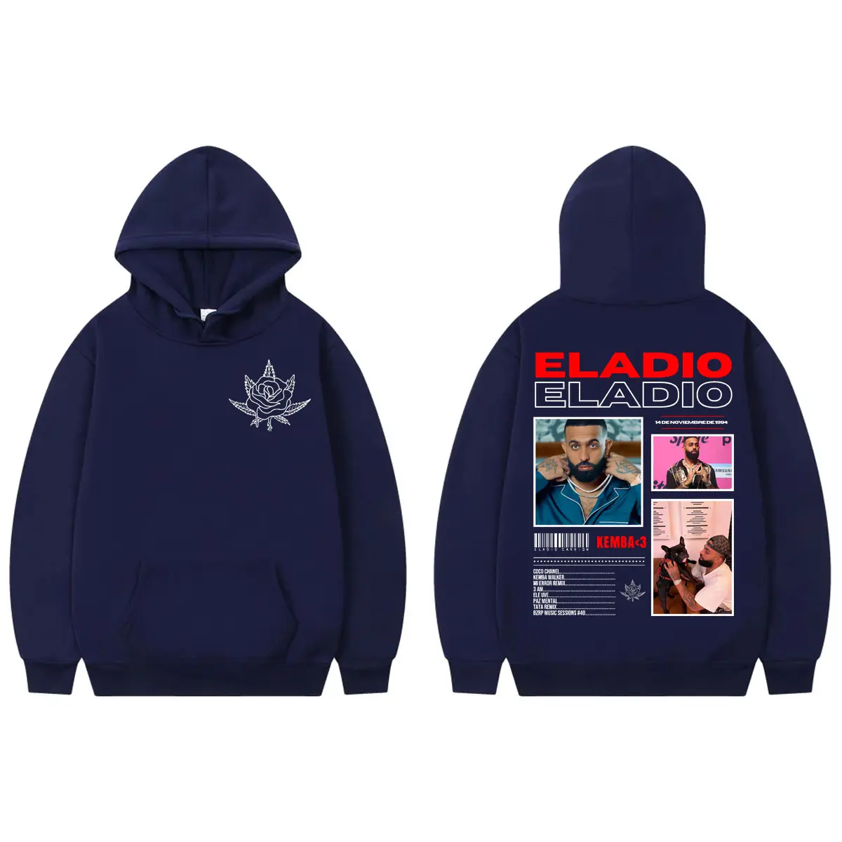 Hot Sale Rapper Eladio Carrion Merch Hoodie Harajuku Hip Hop Pop Music Sweatshirt Men Women Clothing Fashion Oversized Pullovers