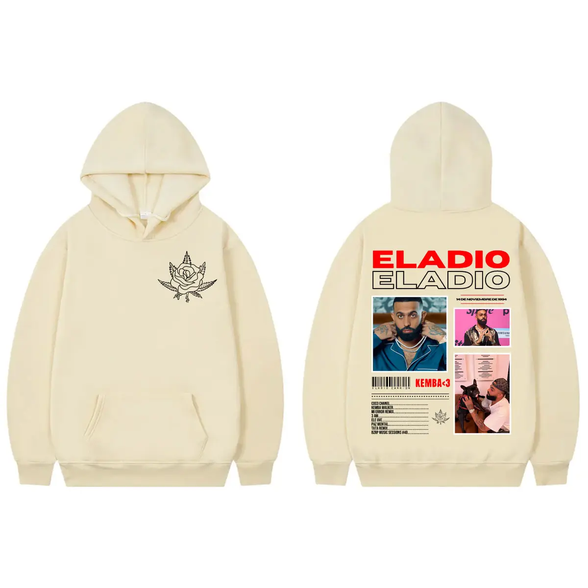 Hot Sale Rapper Eladio Carrion Merch Hoodie Harajuku Hip Hop Pop Music Sweatshirt Men Women Clothing Fashion Oversized Pullovers