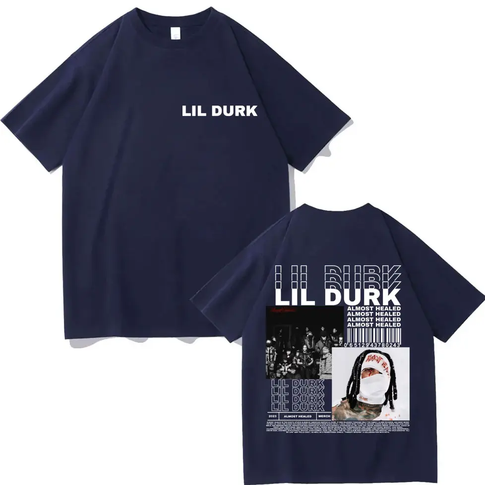 Rapper Lil Durk Music Album Poster Graphic T Shirts Male Hip Hop Vintage Short Sleeve T-shirt Fashion Casual Oversized T-shirts