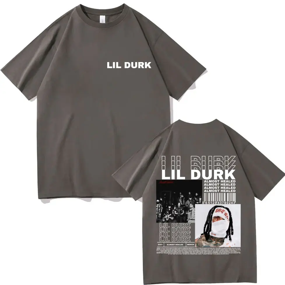 Rapper Lil Durk Music Album Poster Graphic T Shirts Male Hip Hop Vintage Short Sleeve T-shirt Fashion Casual Oversized T-shirts