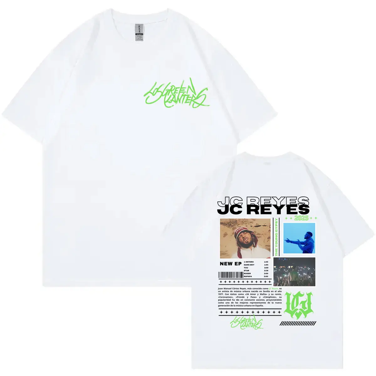 Rapper Jc Reyes Tour 2025 Graphic T Shirt Men Women Clothing Fashion Hip Hop T-shirts Summer Casual Loose T-shirt Y2k Streetwear