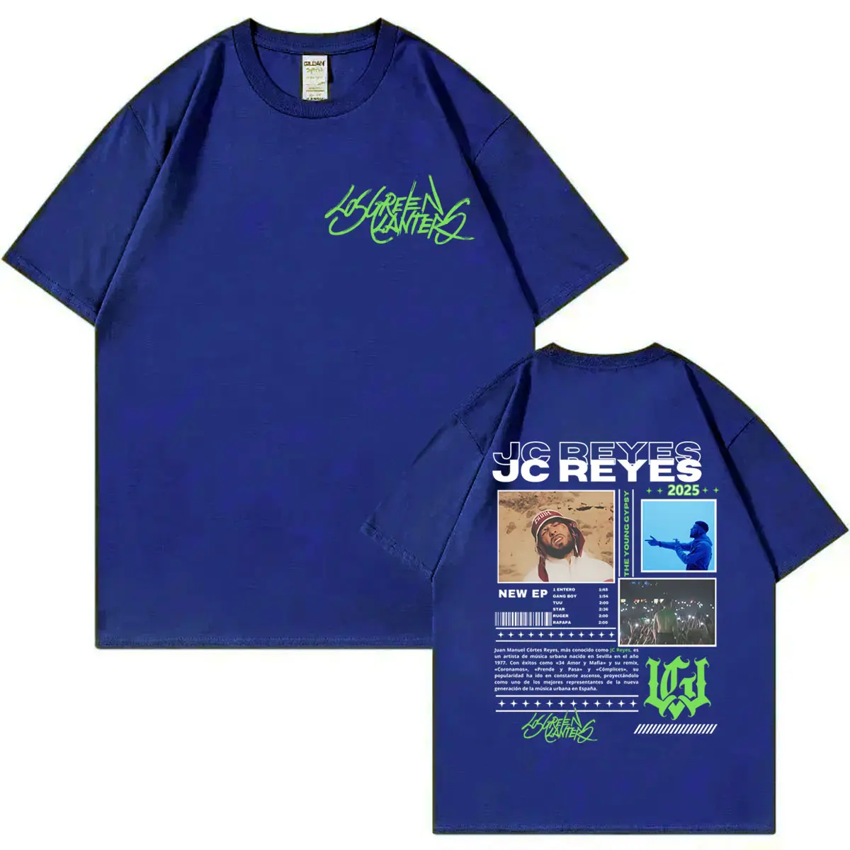 Rapper Jc Reyes Tour 2025 Graphic T Shirt Men Women Clothing Fashion Hip Hop T-shirts Summer Casual Loose T-shirt Y2k Streetwear