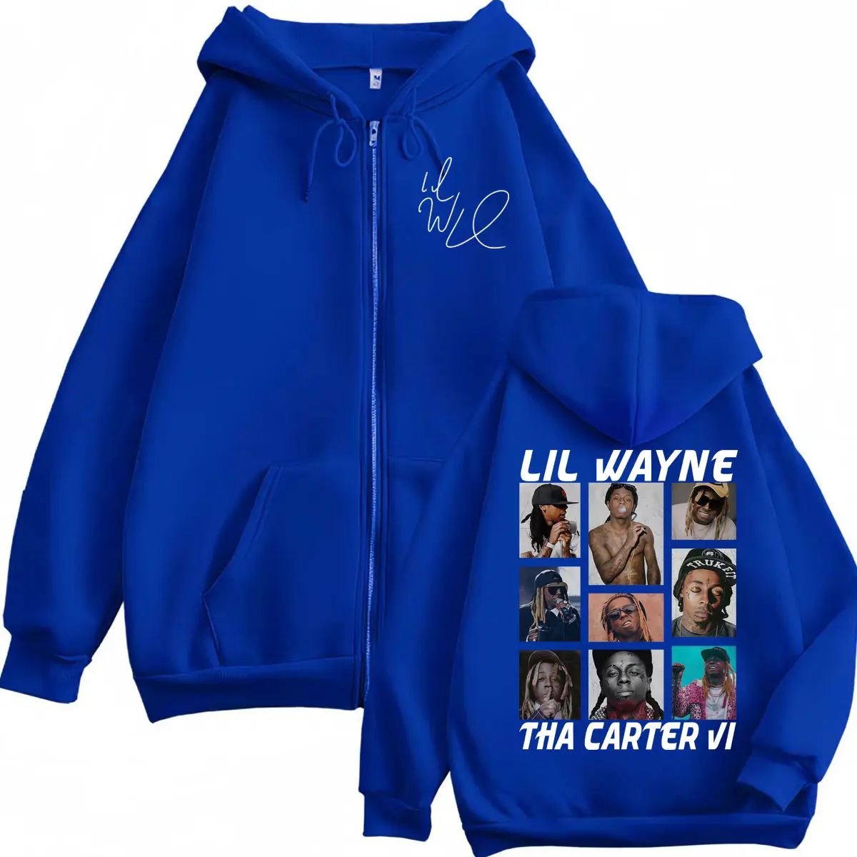 Lil Wayne Tha Carter VI Tour 2025 Merch Zipper Hoodies Harajuku Hip Hop Zip Up Sweatshirts Men Women Vintage Fashion Pullovers