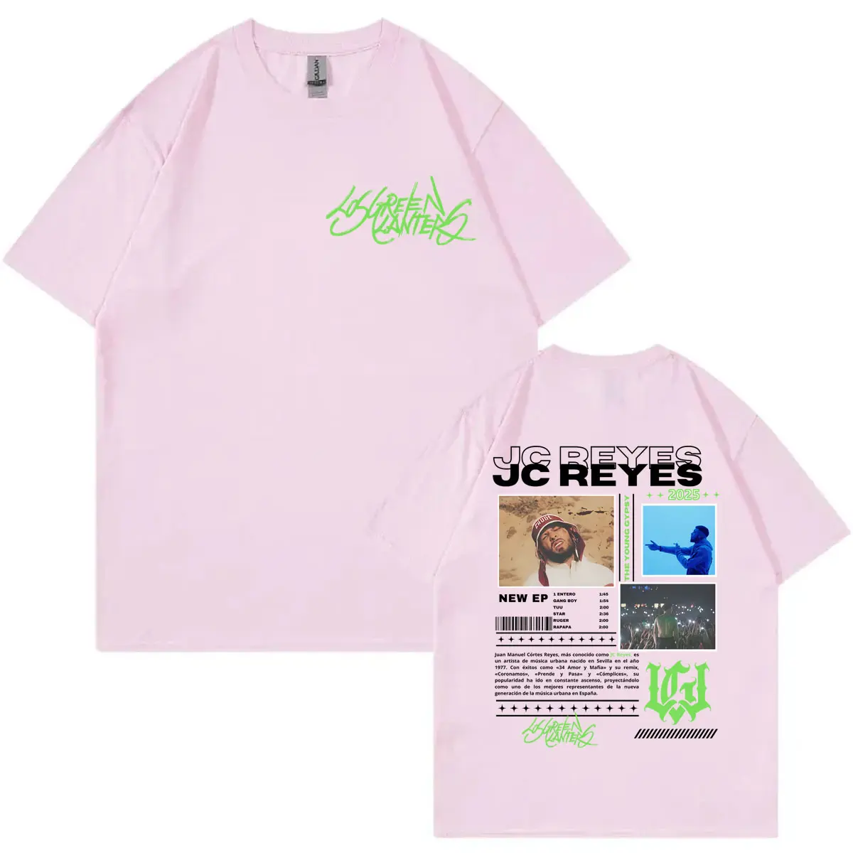 Rapper Jc Reyes Tour 2025 Graphic T Shirt Men Women Clothing Fashion Hip Hop T-shirts Summer Casual Loose T-shirt Y2k Streetwear