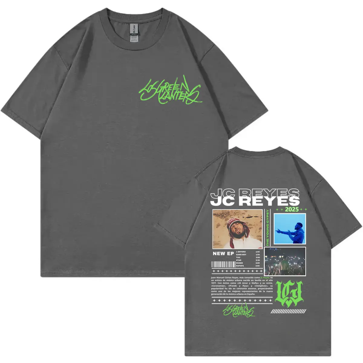 Rapper Jc Reyes Tour 2025 Graphic T Shirt Men Women Clothing Fashion Hip Hop T-shirts Summer Casual Loose T-shirt Y2k Streetwear