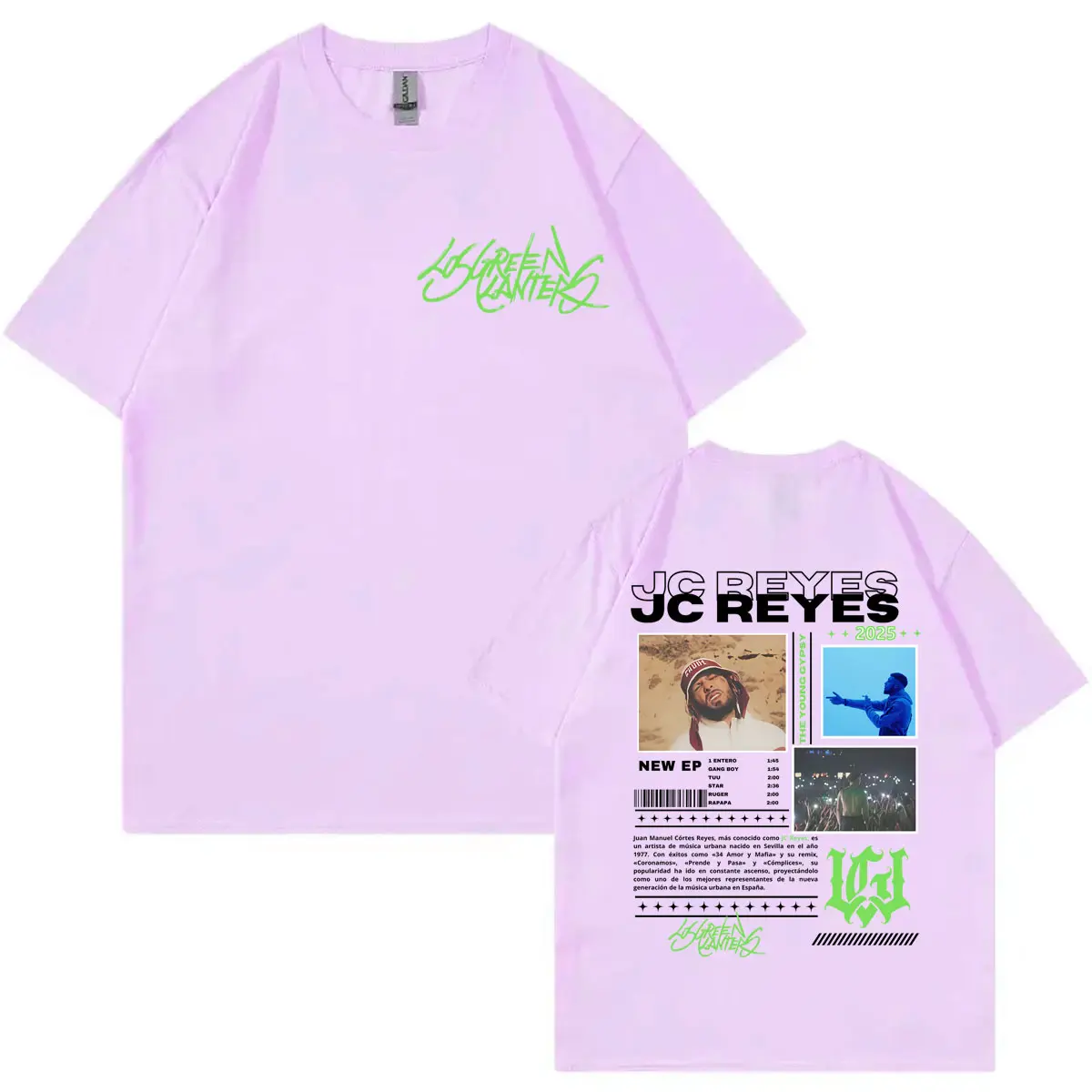 Rapper Jc Reyes Tour 2025 Graphic T Shirt Men Women Clothing Fashion Hip Hop T-shirts Summer Casual Loose T-shirt Y2k Streetwear