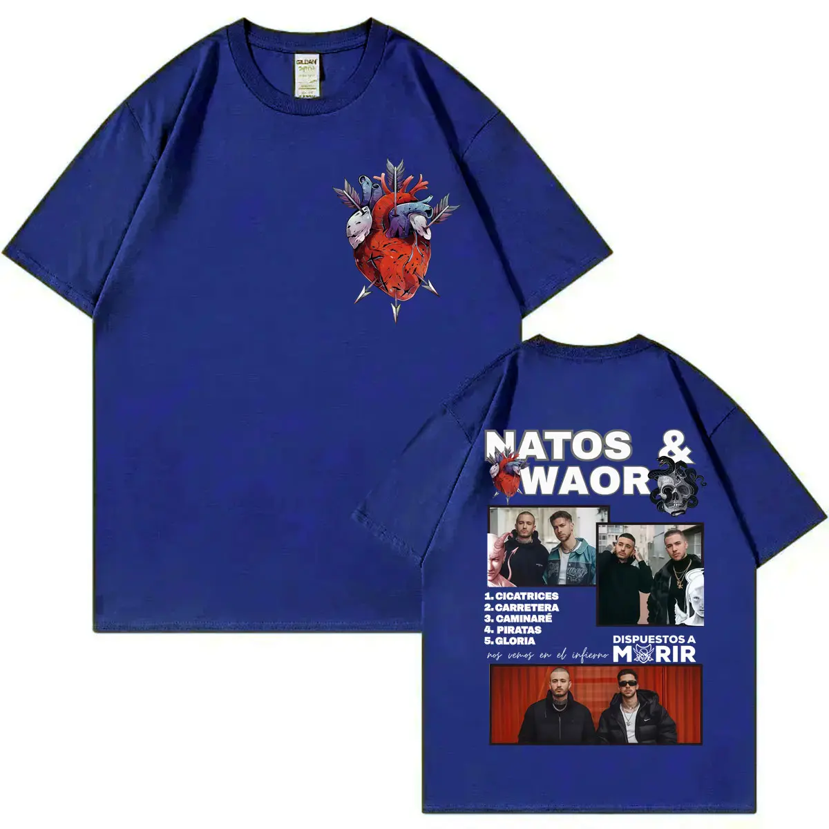 Rapper Natos Y Waor Graphic T Shirts Men Women Clothing Harajuku Hip Hop T-shirt Fashion Y2k Short Sleeve T-shirts Streetwear