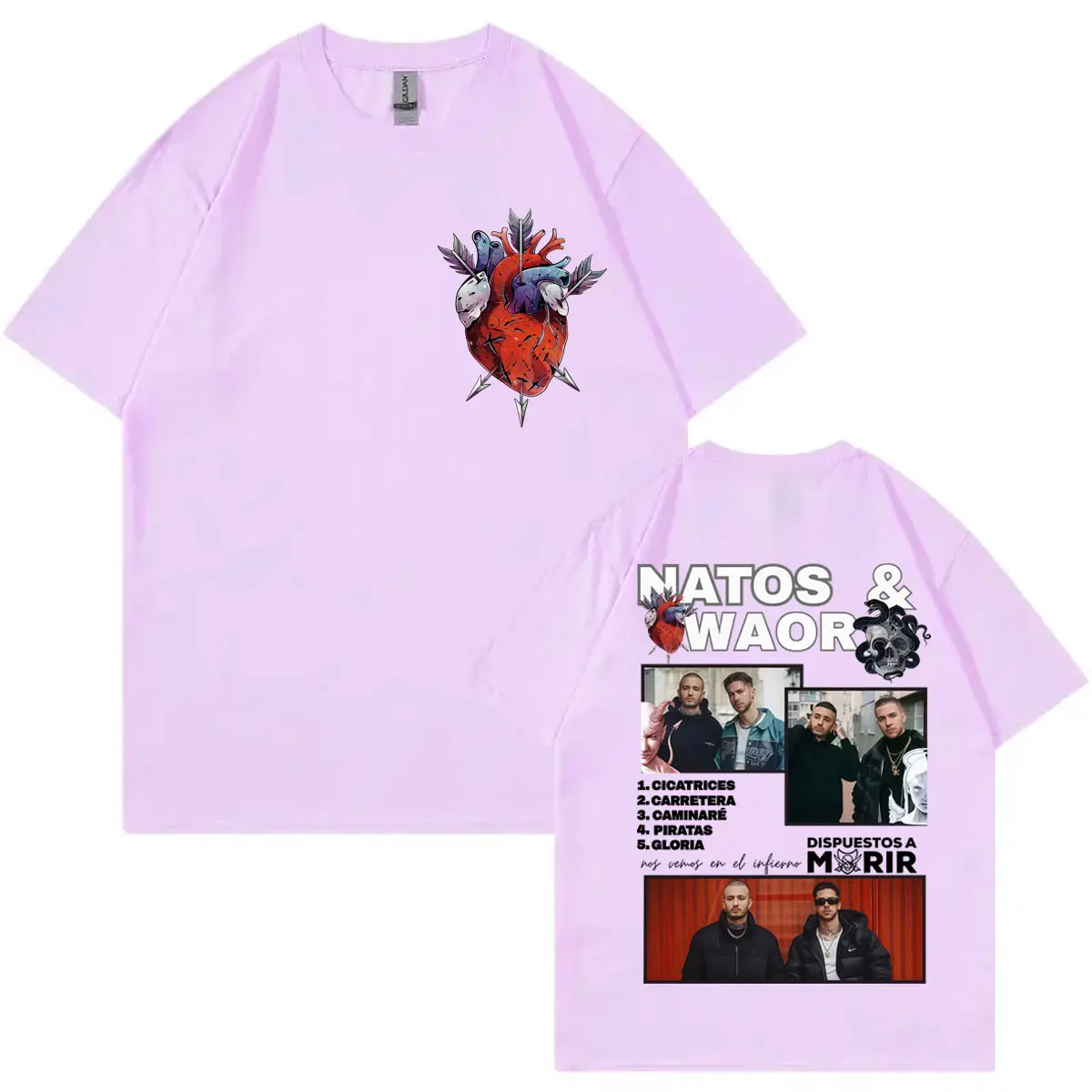 Rapper Natos Y Waor Graphic T Shirts Men Women Clothing Harajuku Hip Hop T-shirt Fashion Y2k Short Sleeve T-shirts Streetwear