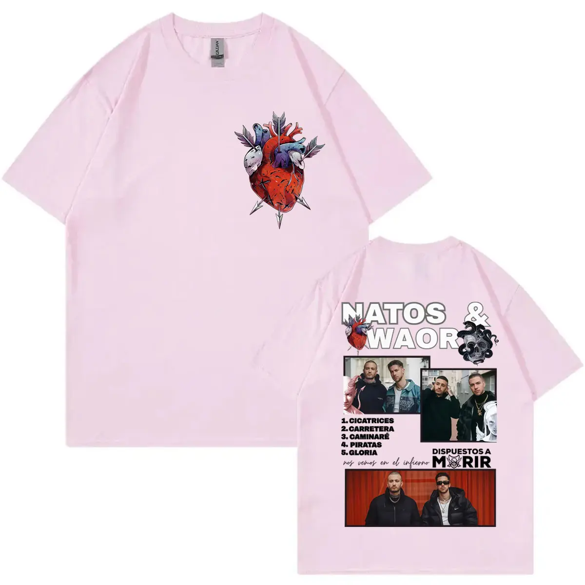 Rapper Natos Y Waor Graphic T Shirts Men Women Clothing Harajuku Hip Hop T-shirt Fashion Y2k Short Sleeve T-shirts Streetwear