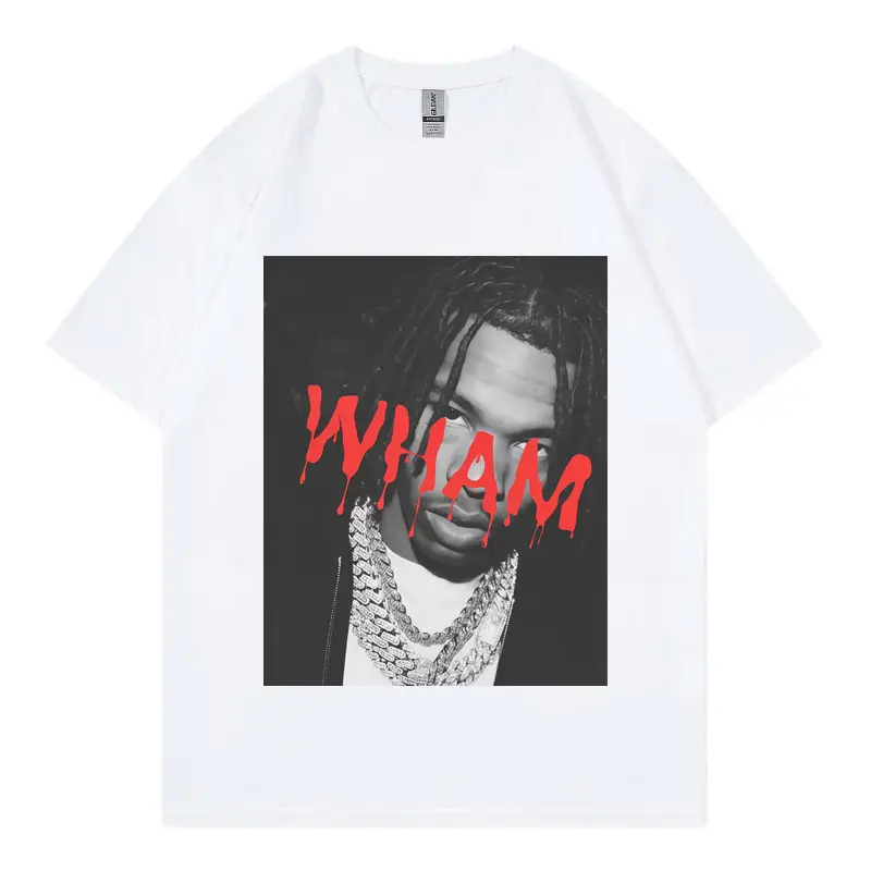 Rapper Lil Baby Wham Graphic T Shirts Concert Tour Fan Gift Merch T-shirts Men's Women's Hip Hop Fashion Short Sleeve T-shirt